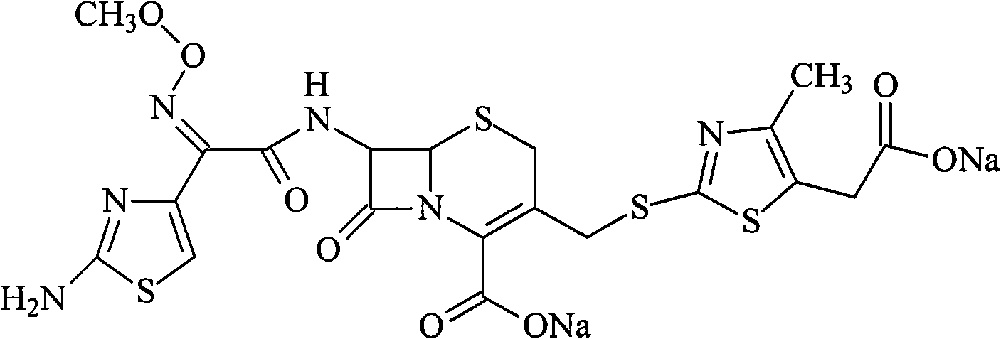 Cefodizime sodium compound and novel method thereof