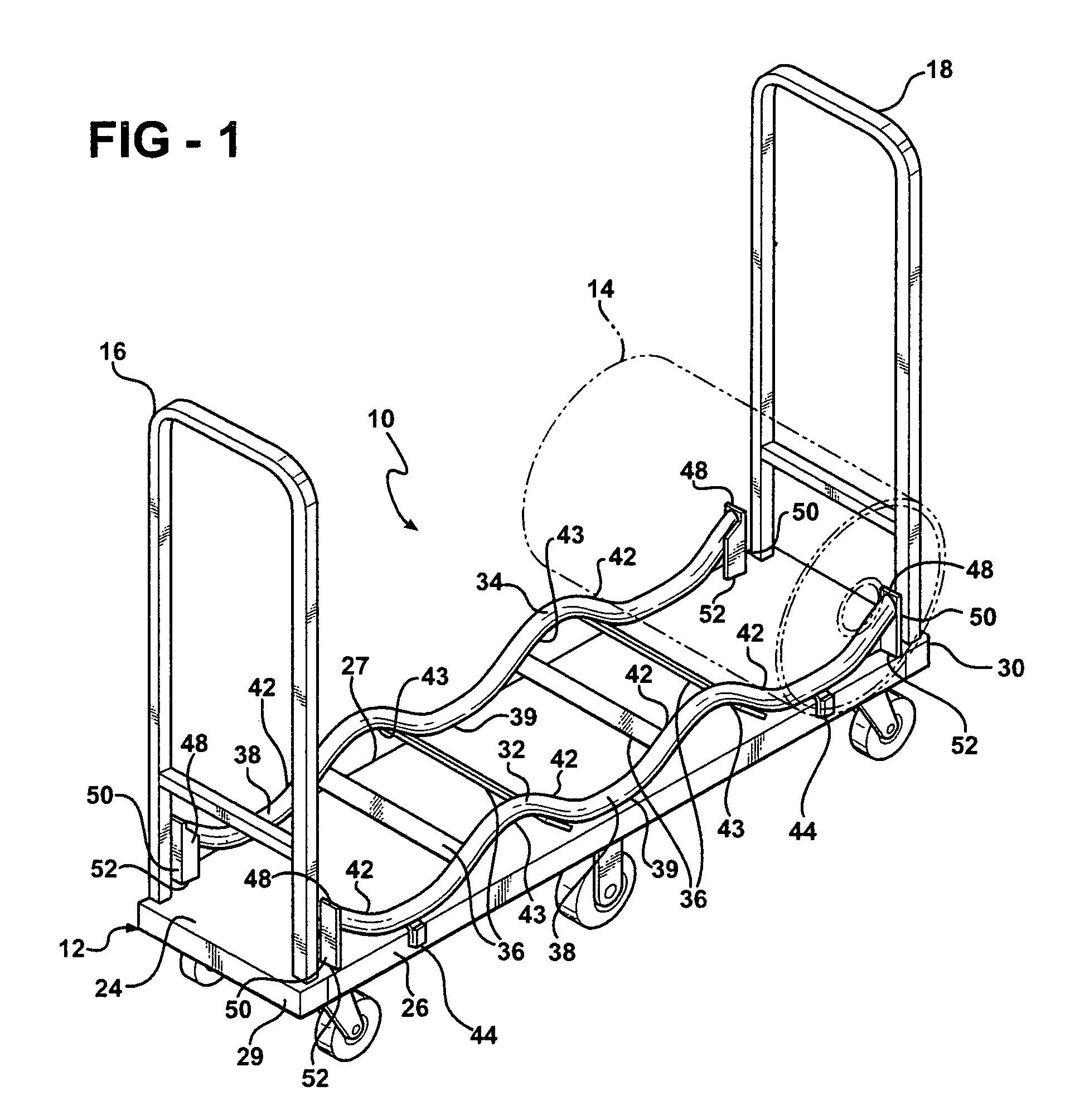 Cargo cart system incorporating a portable container cradle
