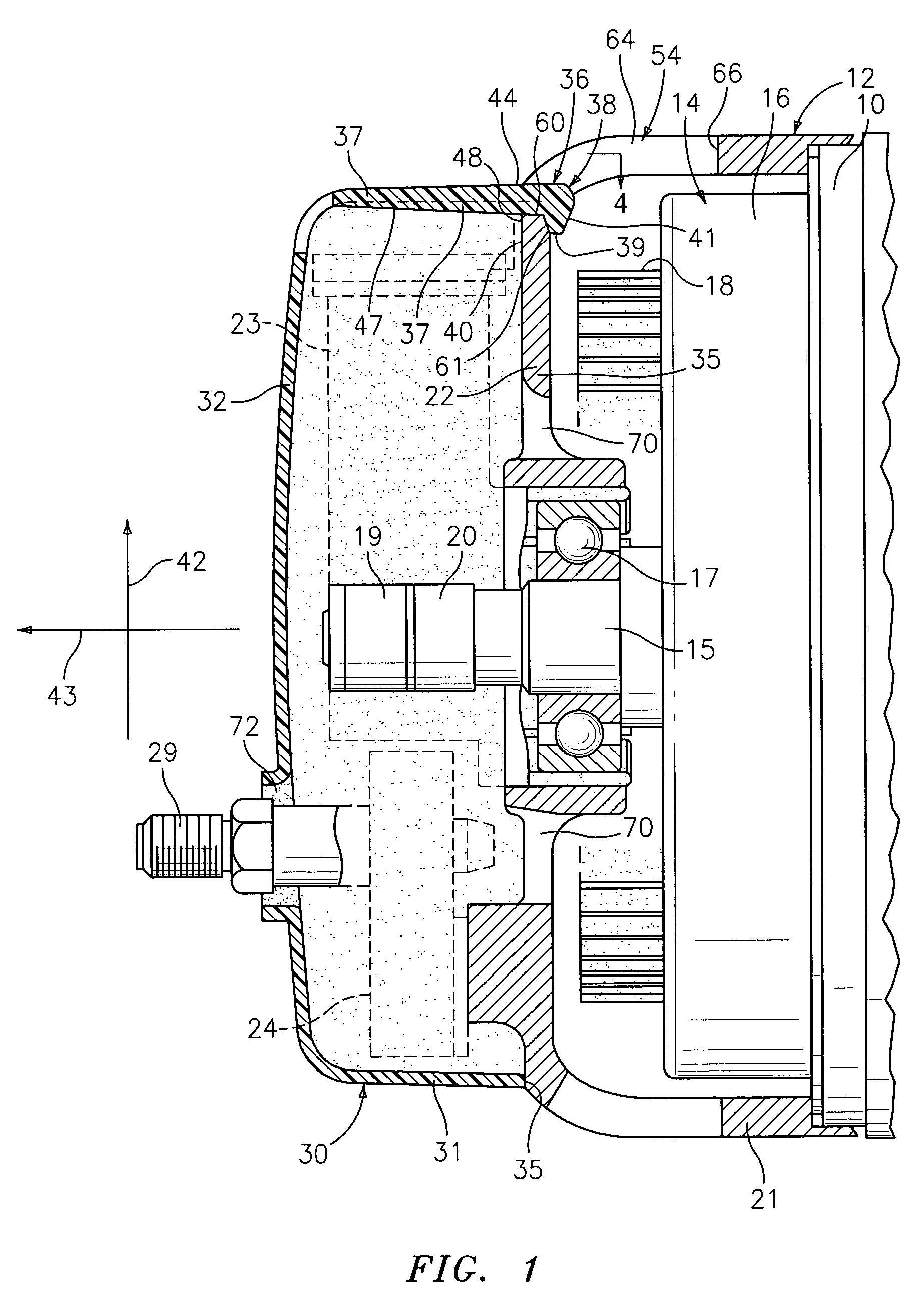 Method and apparatus for attachment of a cover for a dynamoelectric machine