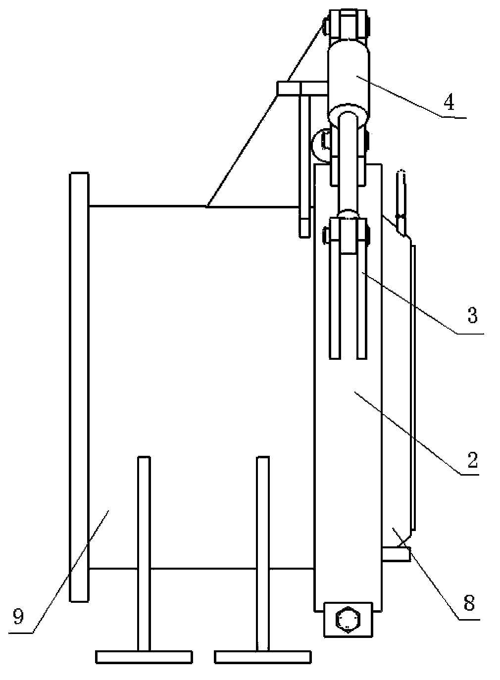 Automatic locking device of head of coal rod machine