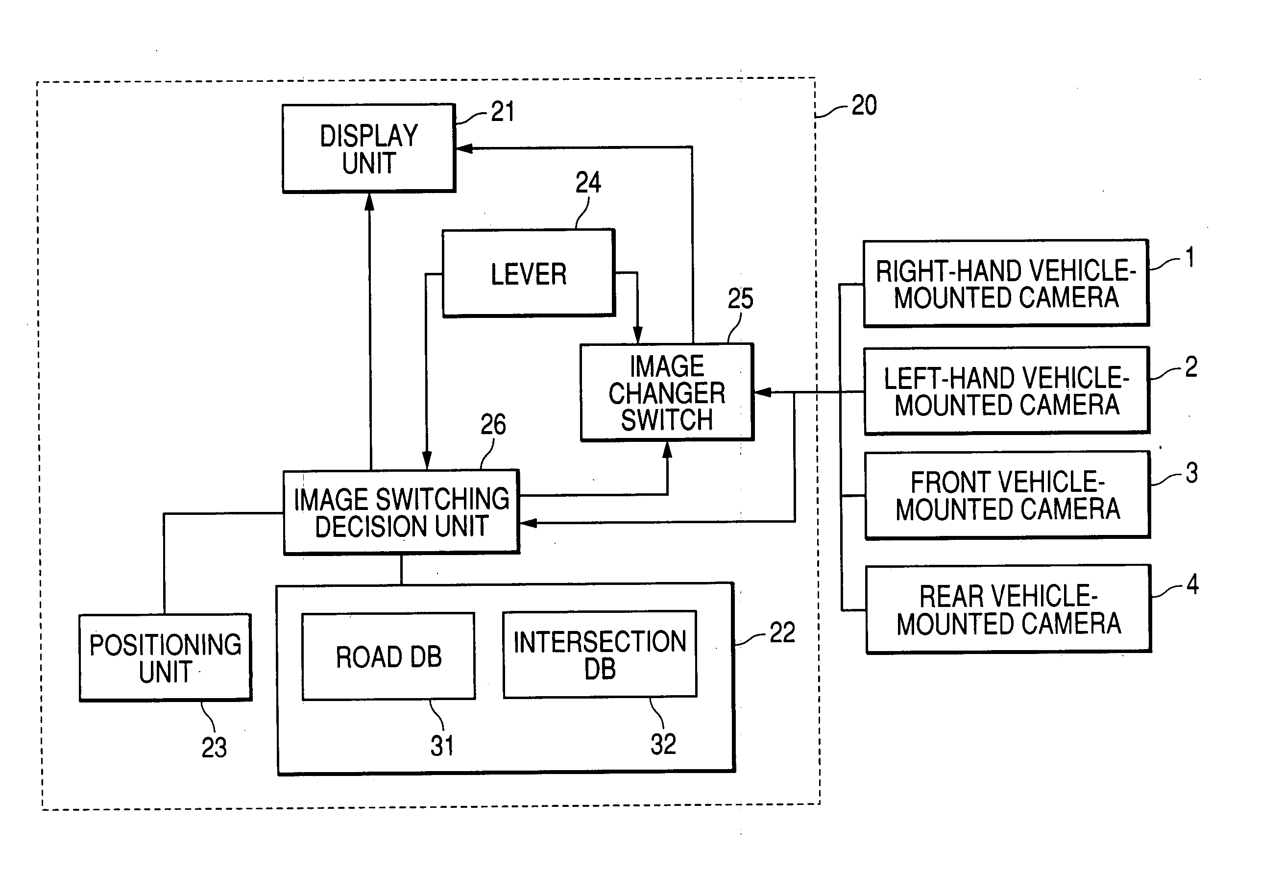 Vehicle periphery display control system