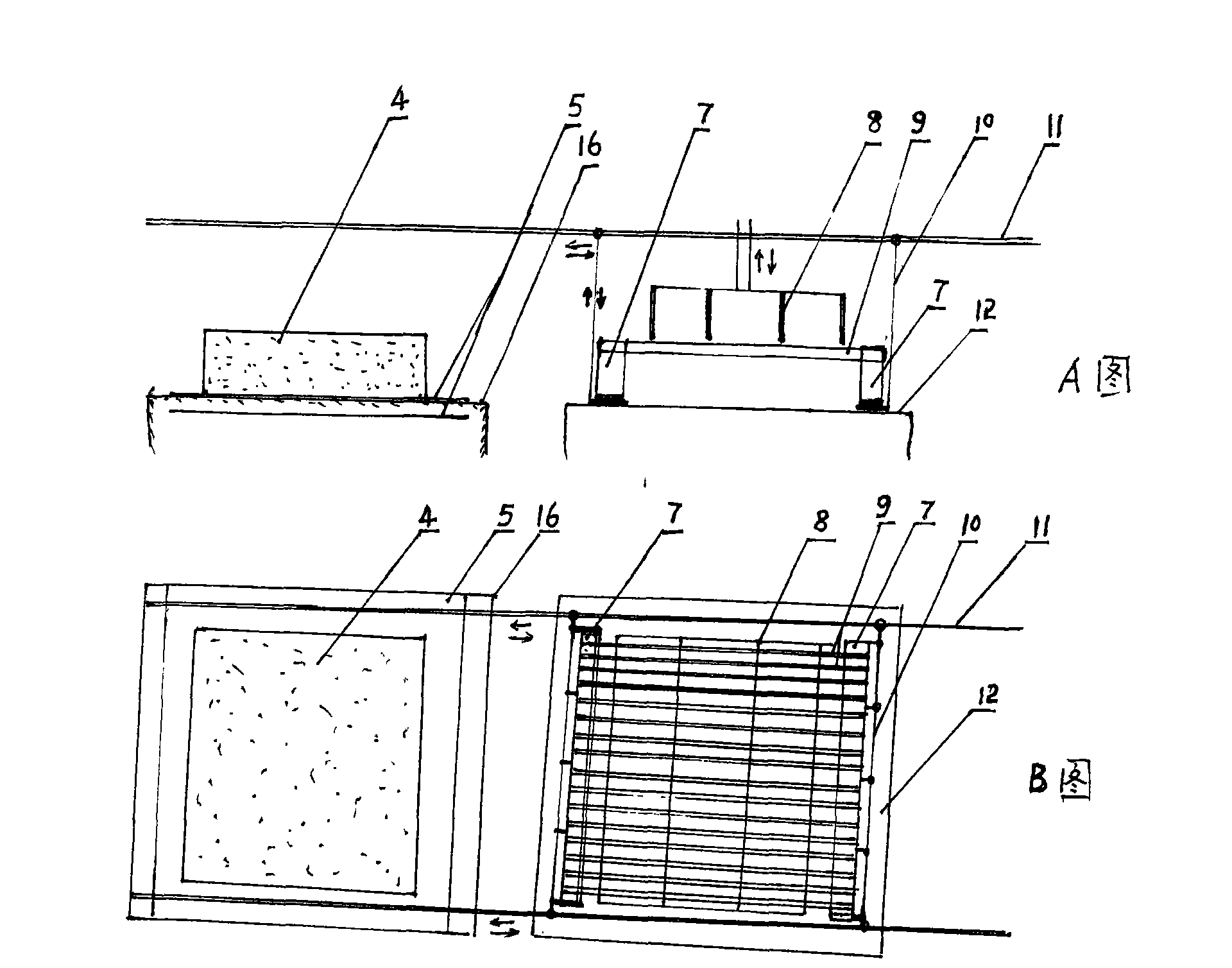 Method for manufacturing hollow medium density fiberboards and special equipment