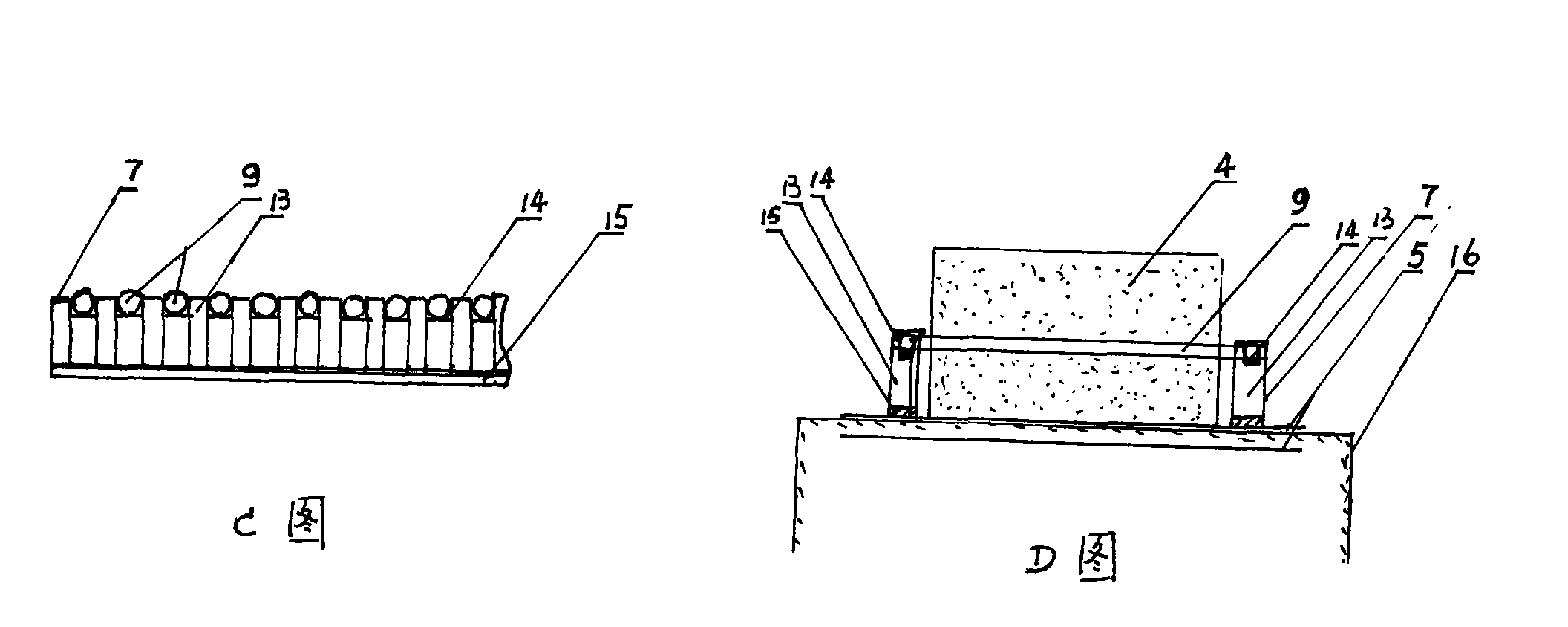 Method for manufacturing hollow medium density fiberboards and special equipment