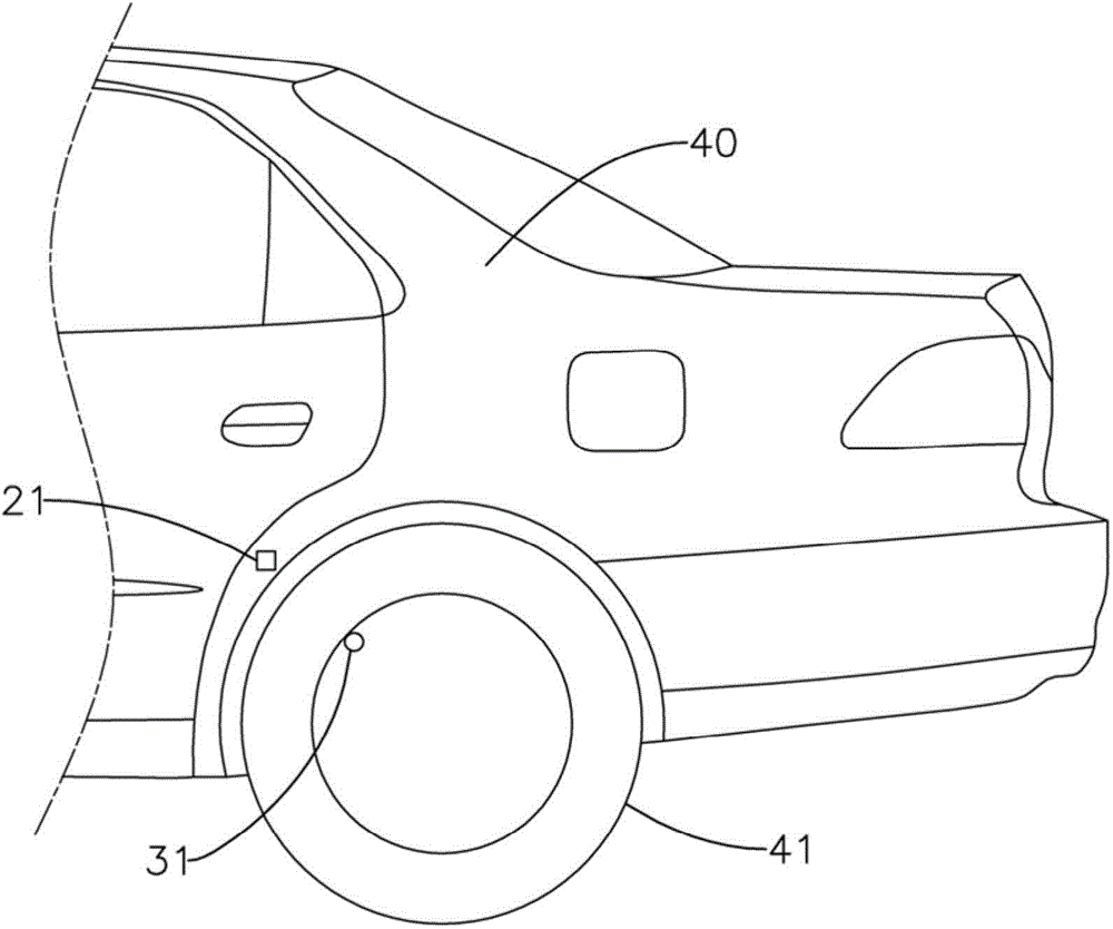 Passive triggered tire pressure monitoring system and method