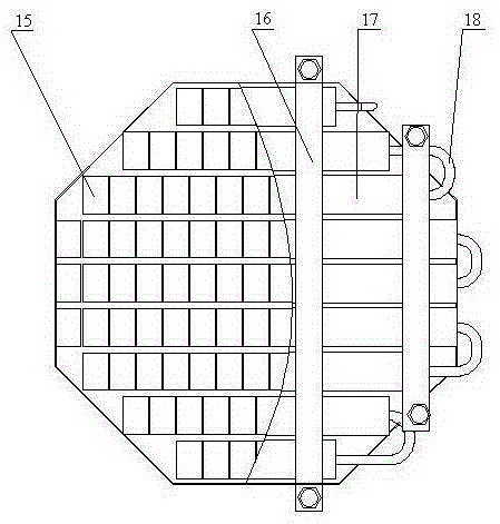 Thermoelectric power generation device and vehicle exhaust waste heat thermoelectric power generation system