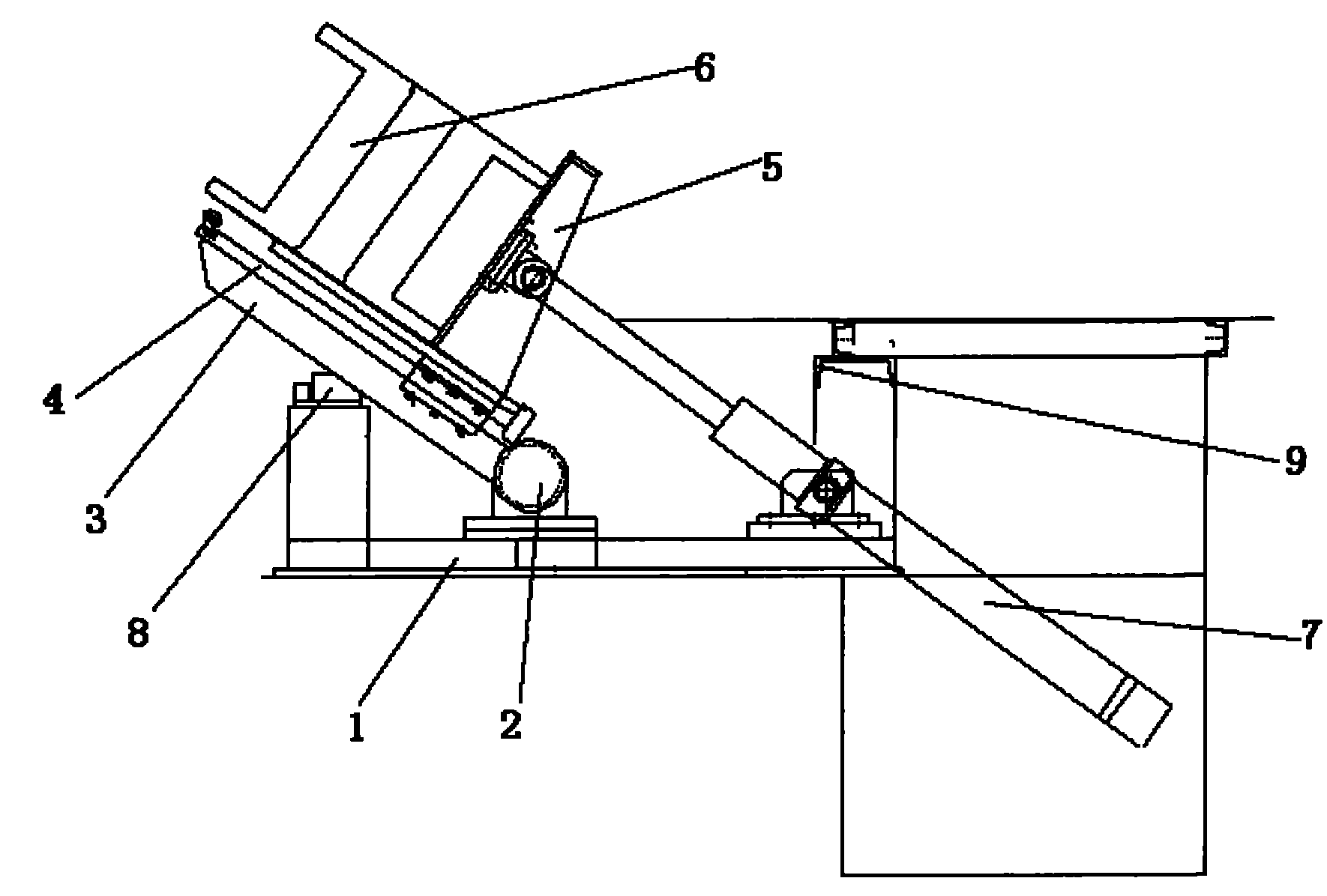 Hydraulic-driven automatic wire coil-loading device for frame winding machine