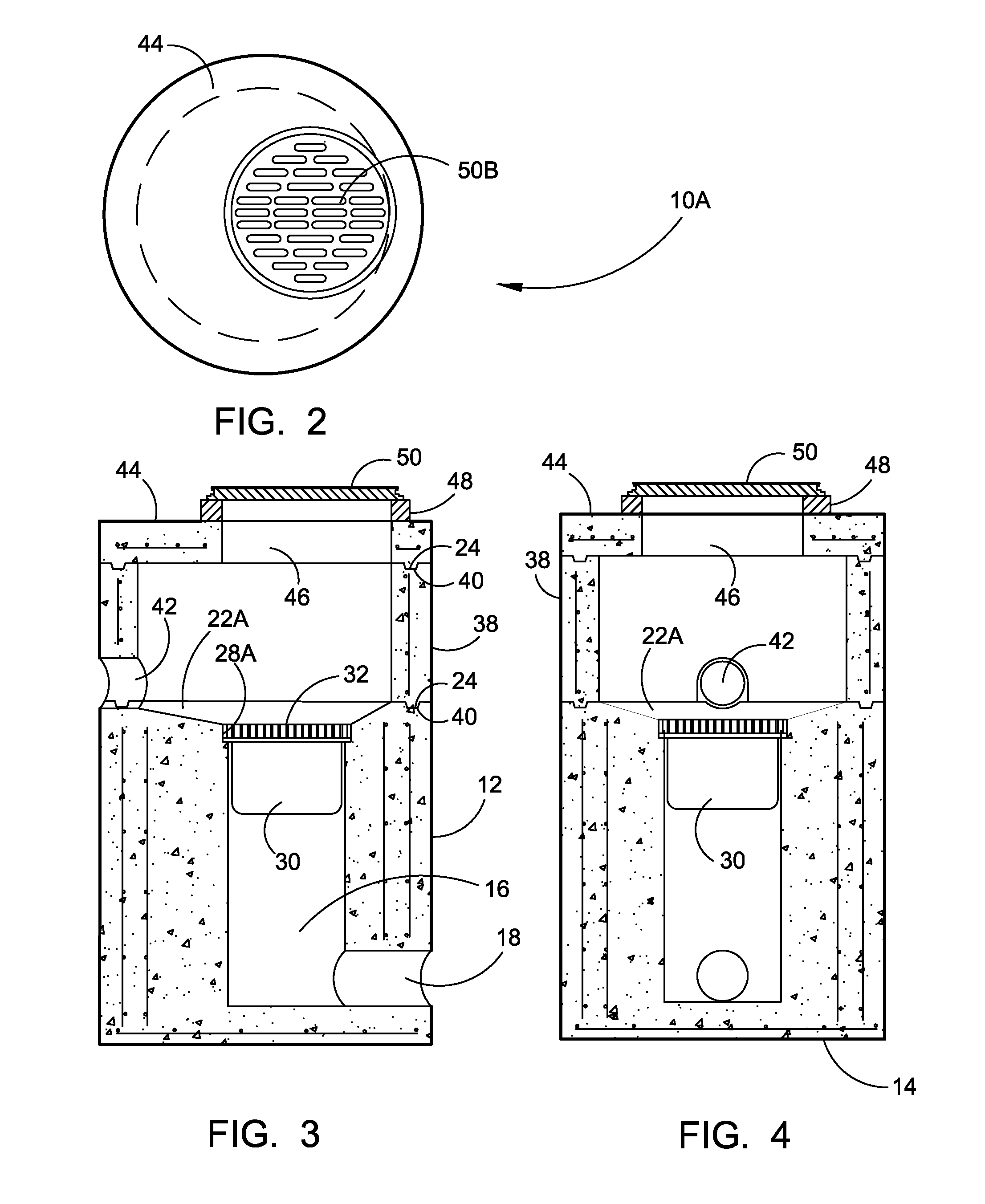 Integrated below-ground vault with a filtered catch basin