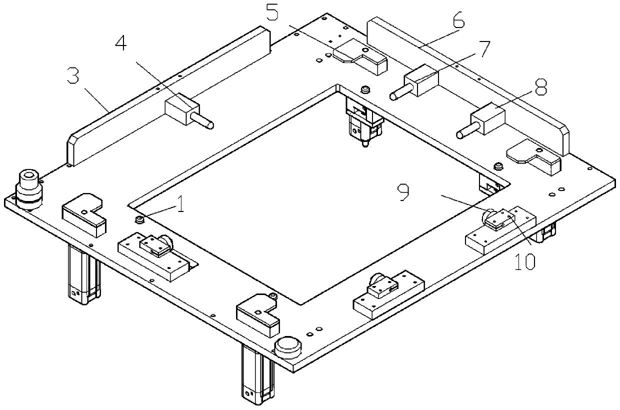 Micro-moving mechanism for driving screen plate through servo motors in high-precision printing machine