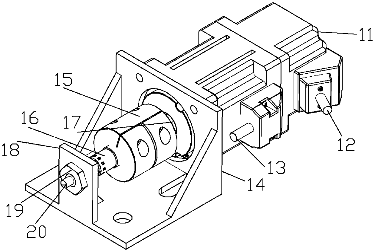 Micro-moving mechanism for driving screen plate through servo motors in high-precision printing machine