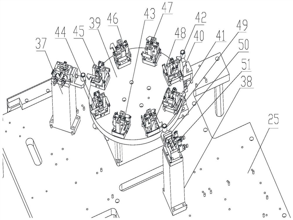 Production line for automatic assembly and bonding of surface inductor cores