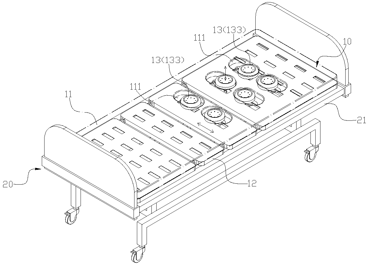 Anti-bedsore bed