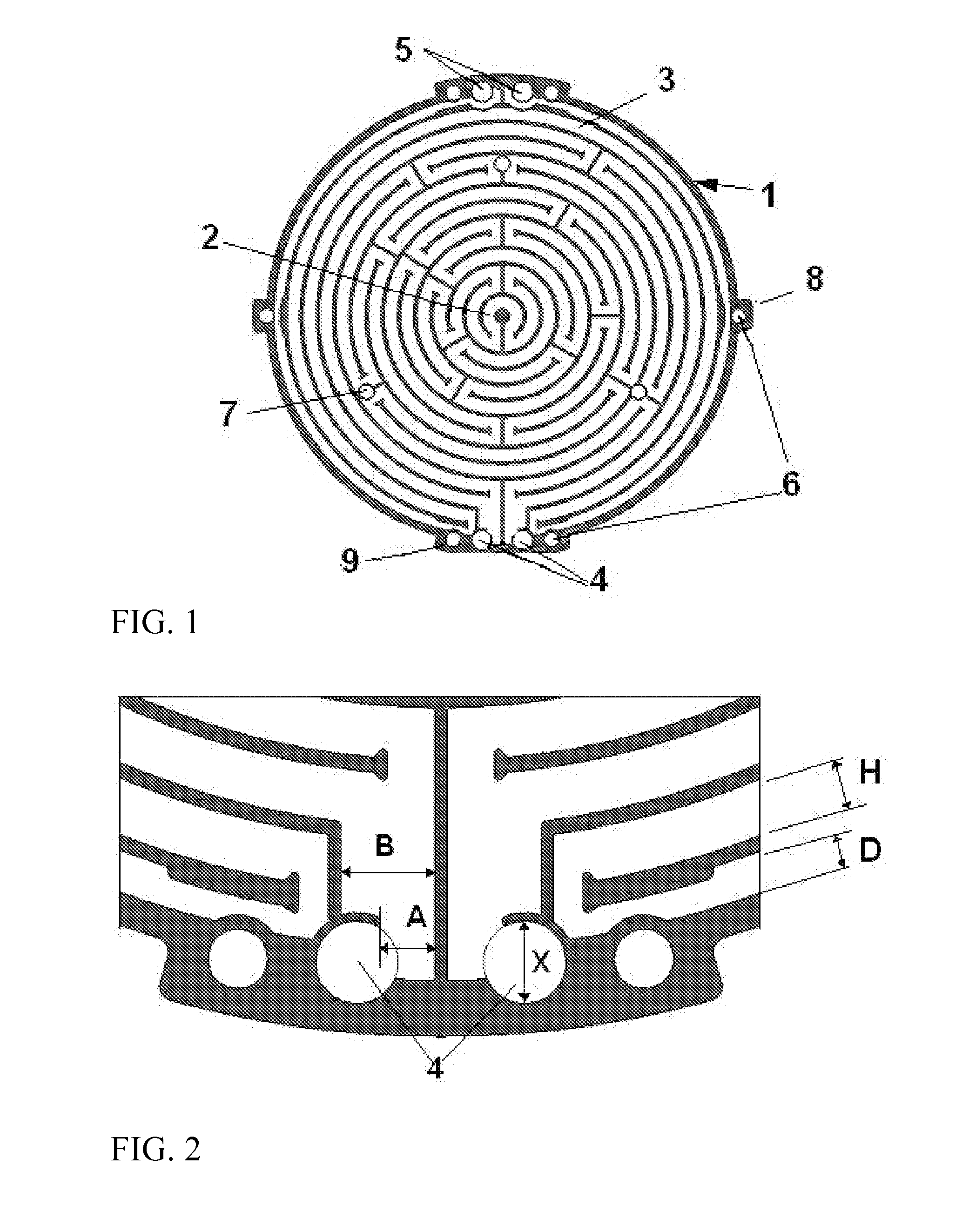 Electrode Pattern For Resistance Heating Element and Wafer processing Apparatus
