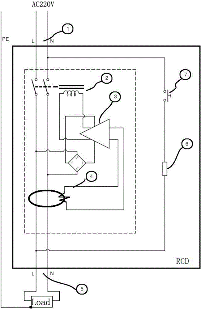 Method and circuit for testing instantaneous currents of electric leakage protectors