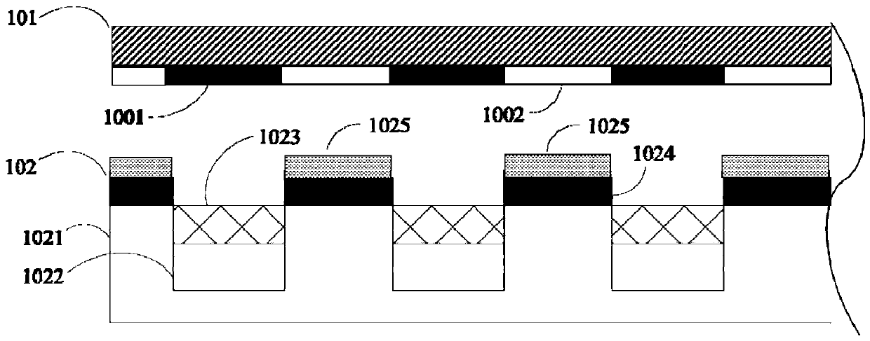 Flexible straight-down backlight device and display equipment