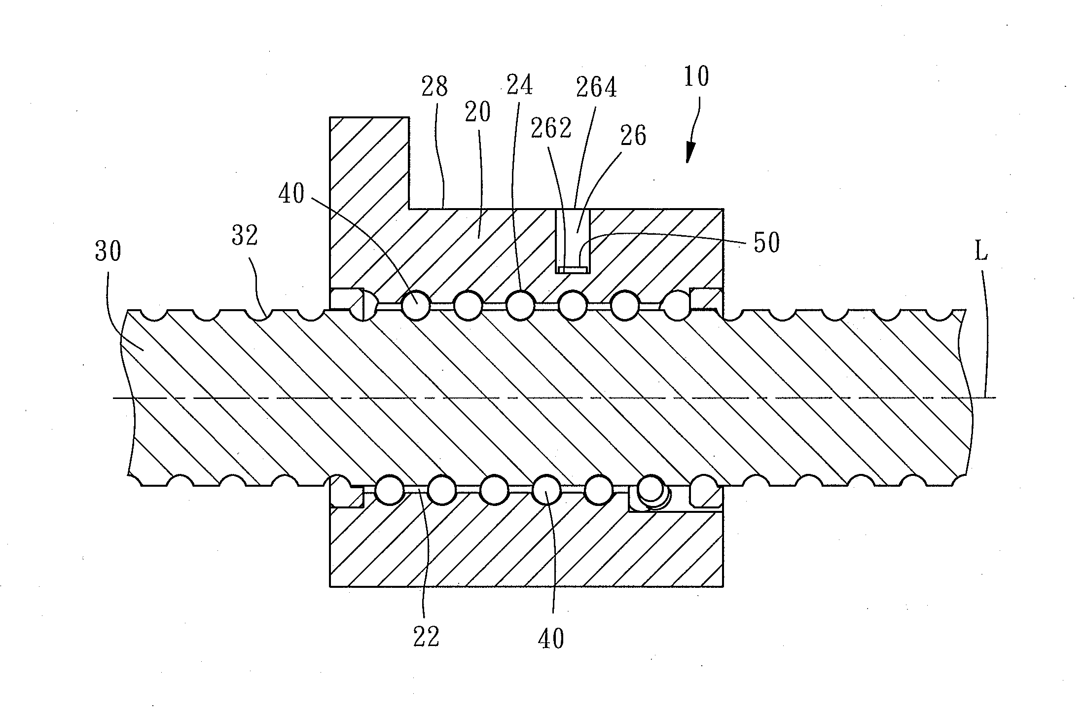 Ball screw capable of sensing preload