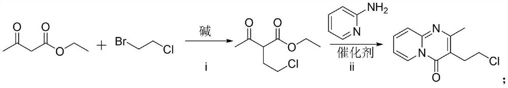 Synthesis method of 3-(2-chloroethyl)-2-methyl-4H-pyrido [1,2-a] pyrimidine-4-ketone