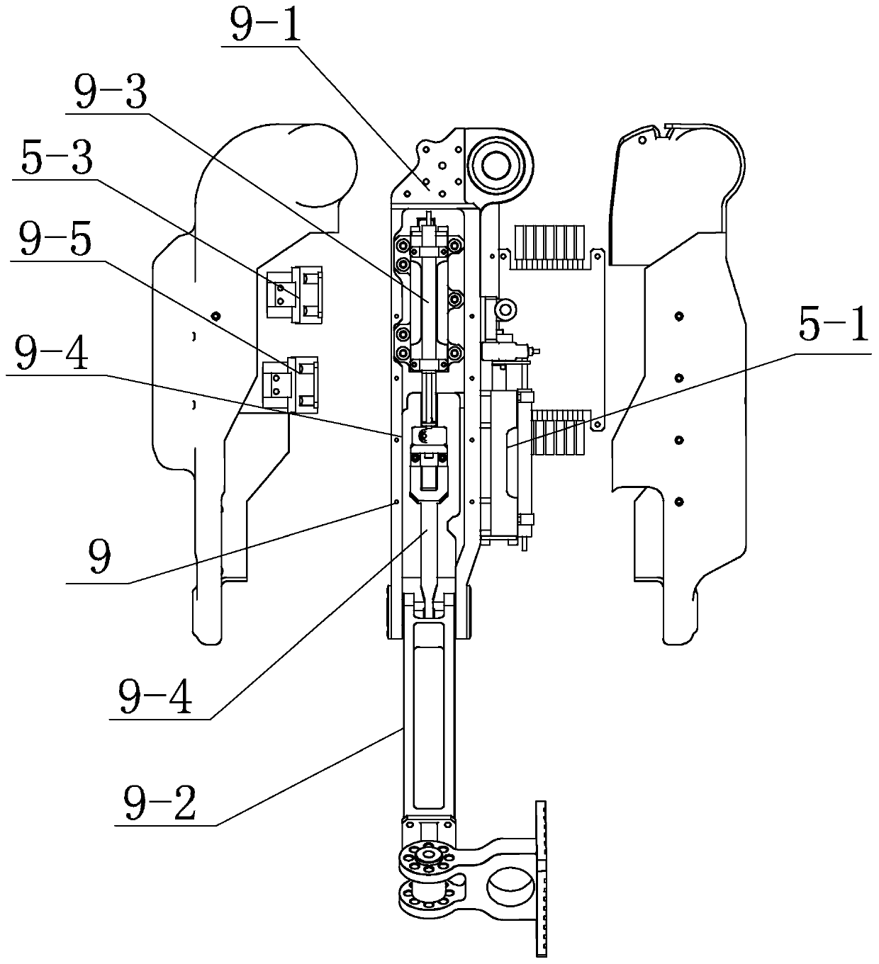 Wheel leg type humanoid robot with internal oil flowing