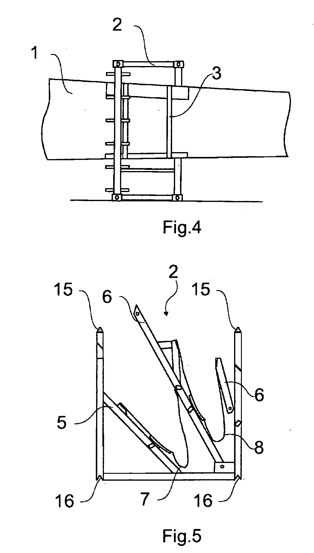 Devices for logistics of wind rotor blades