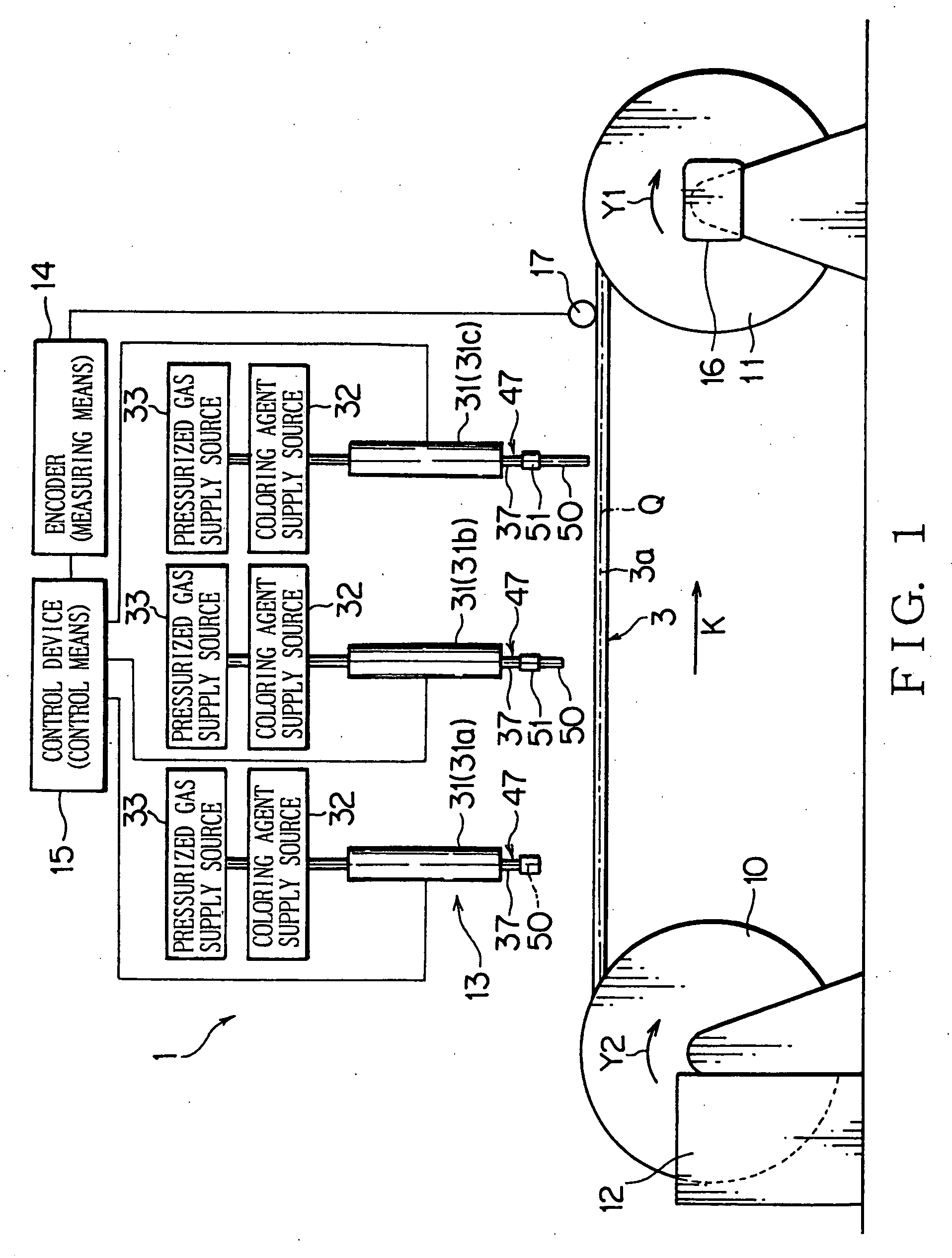 Apparatus and method for coloring electric wire