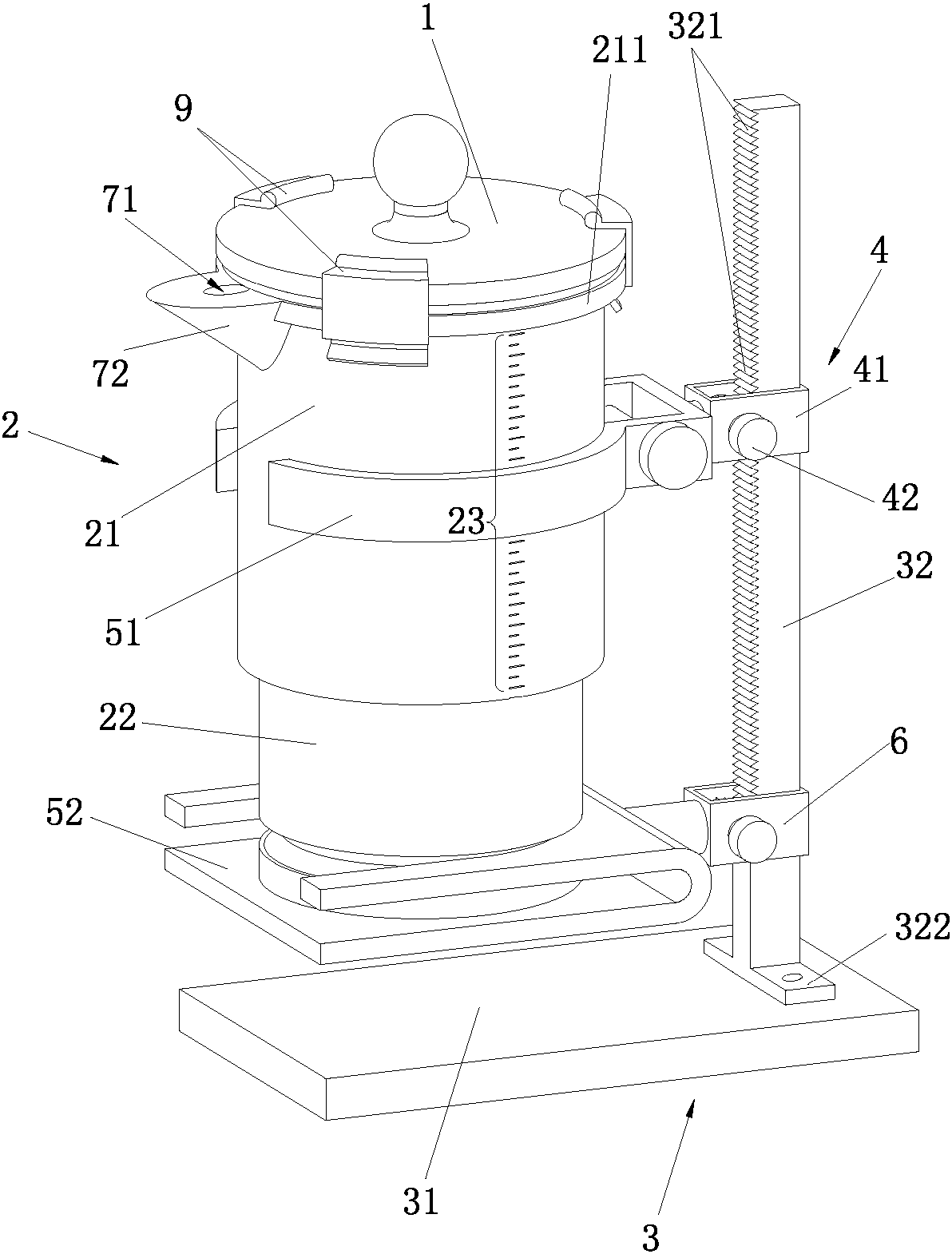 One-side soaking device for food contact materials