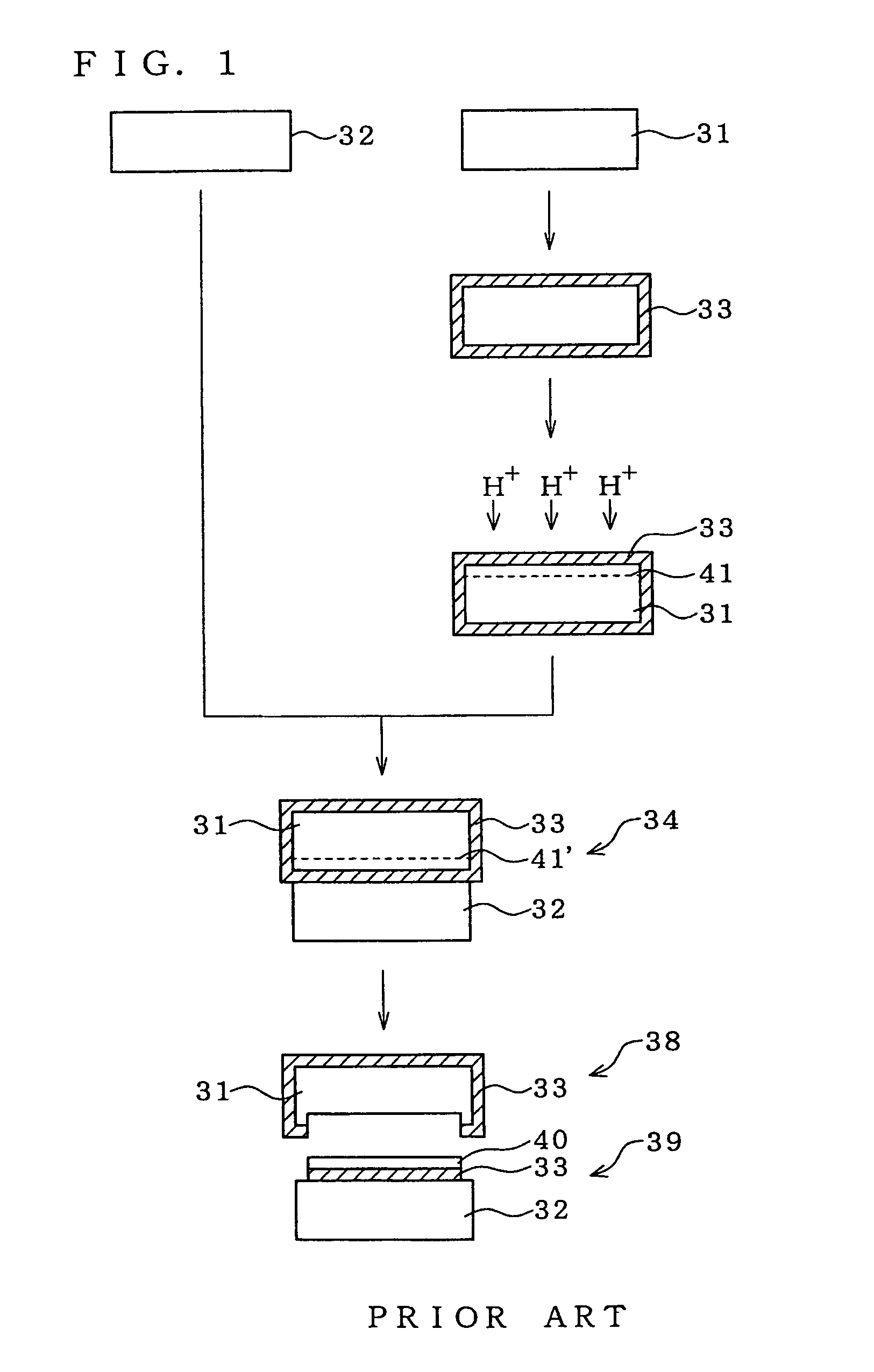 SOI wafer producing method, and wafer separating jig