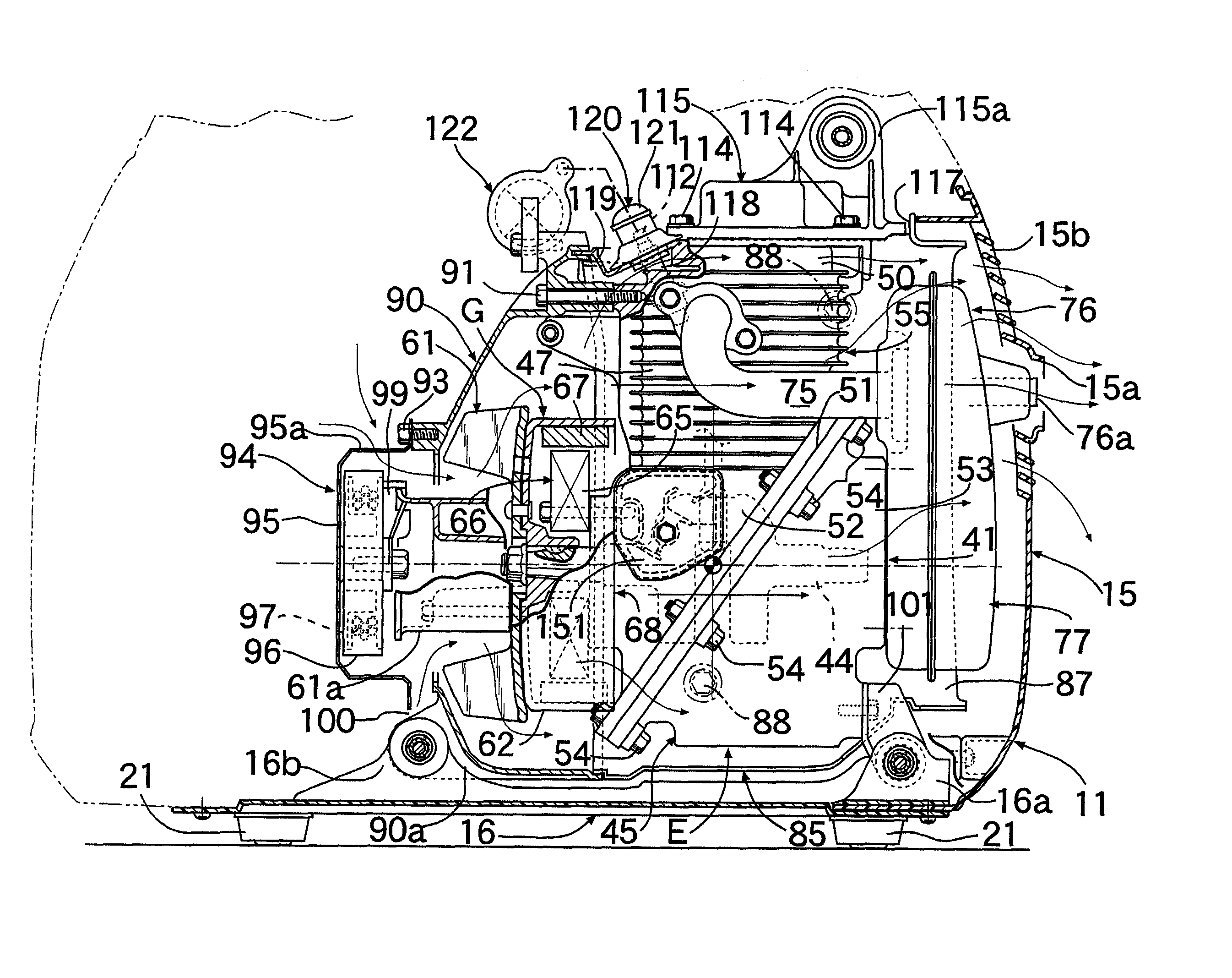 Lubrication structure in OHC engine