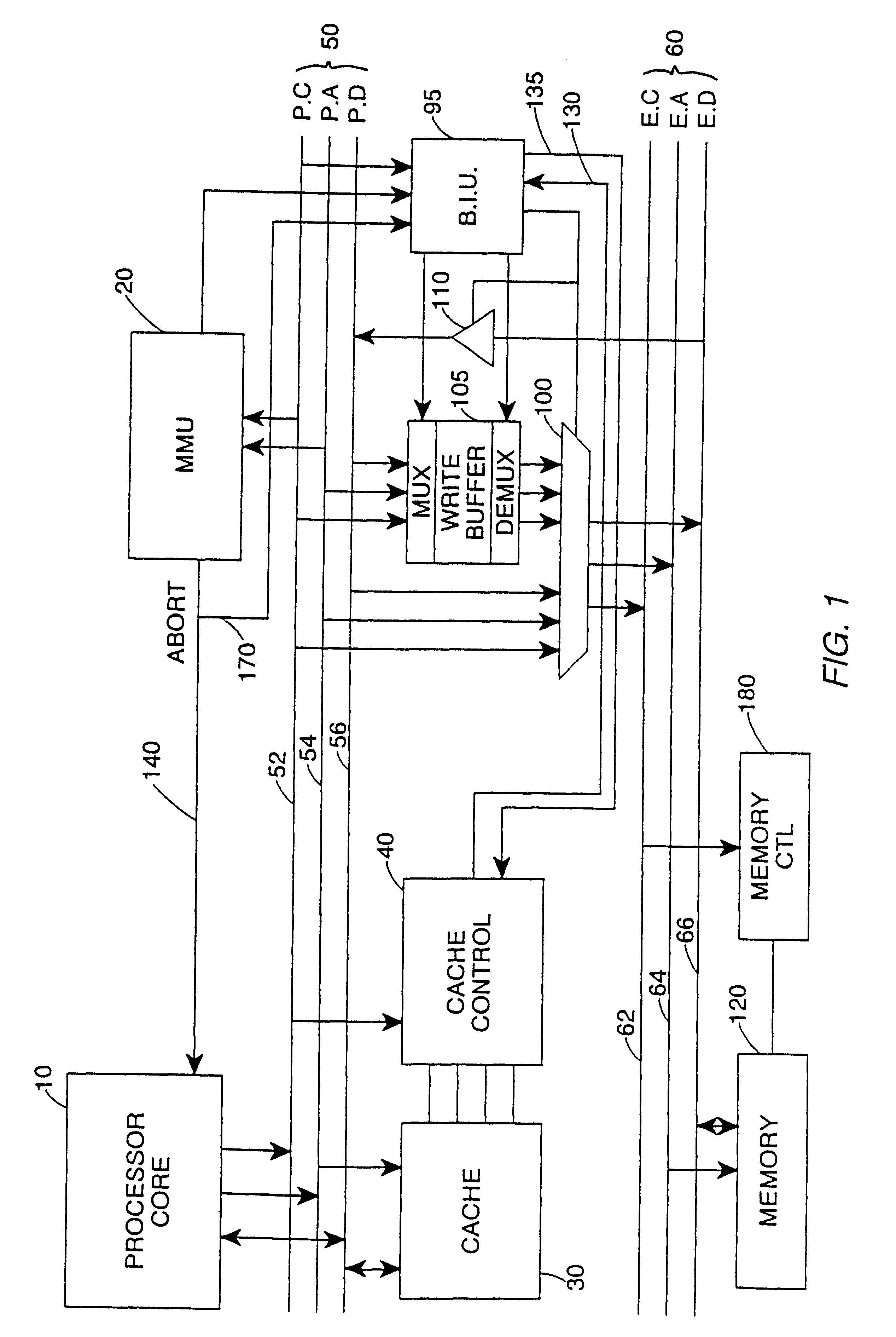 Write buffer for use in a data processing apparatus