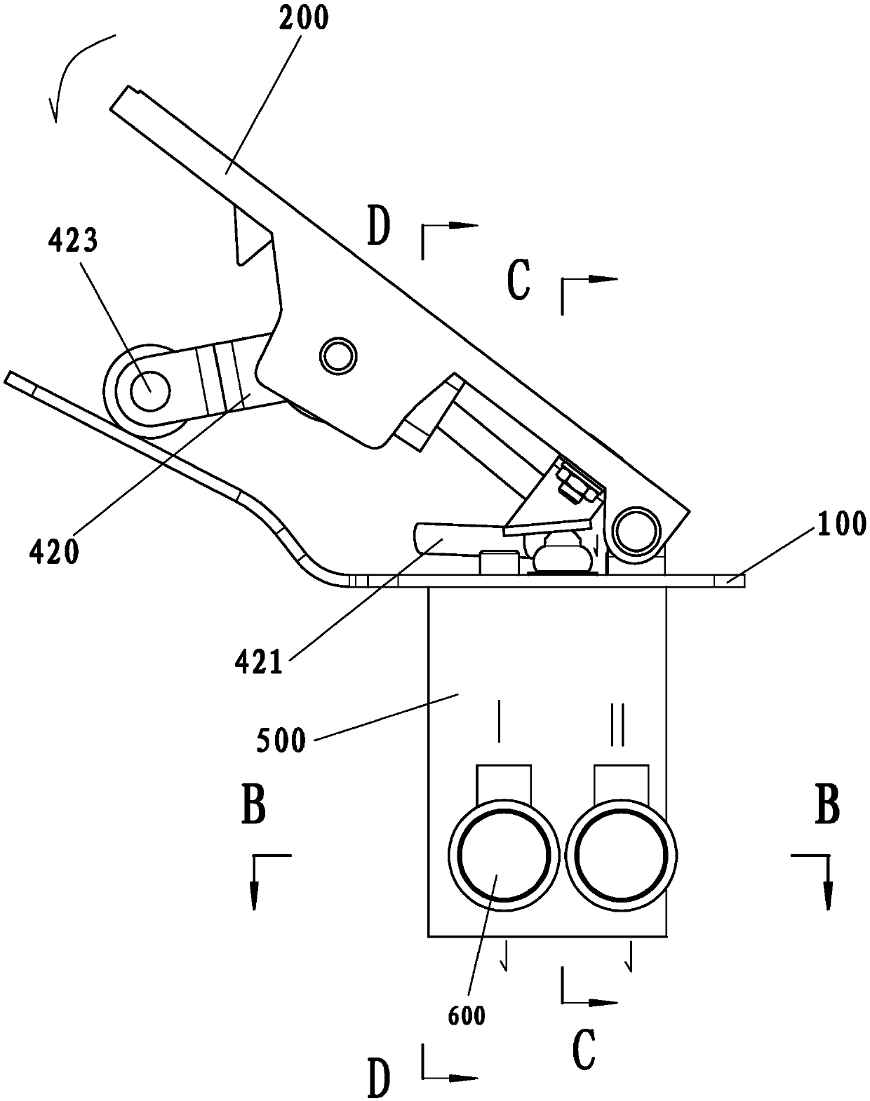 Walking control pedal assembly