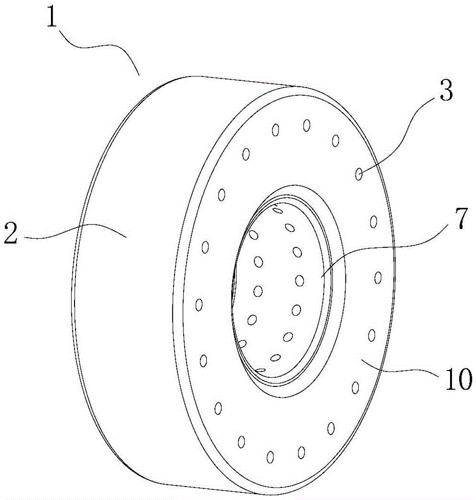 Solid-tire-and-rim composite structure