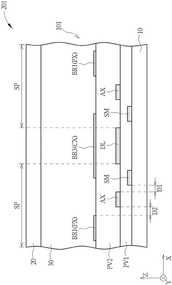 Array substrate and plane conversion liquid crystal display panel
