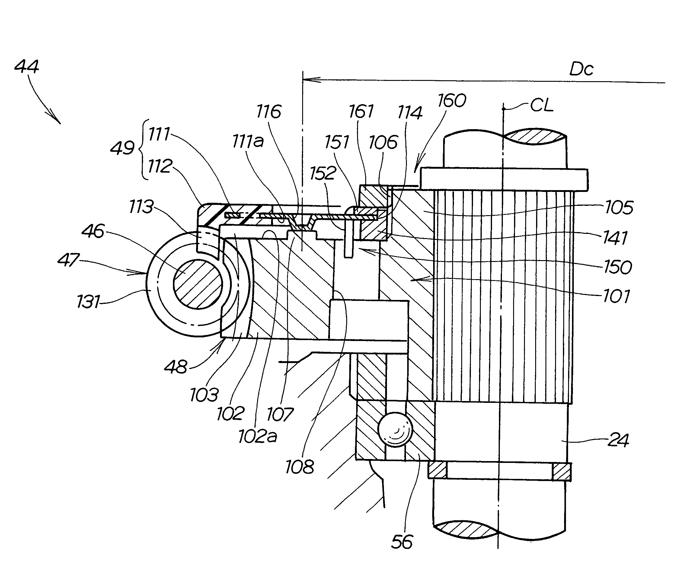 Worm gear mechanism and electric power steering apparatus equipped with the worm gear mechanism