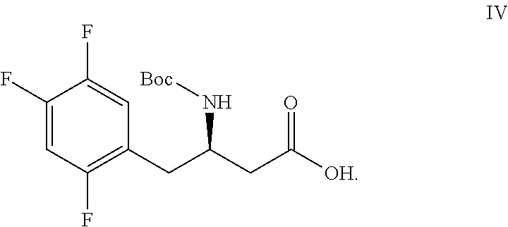 Method for preparing sitagliptin intermediate via asymmetrical reduction method