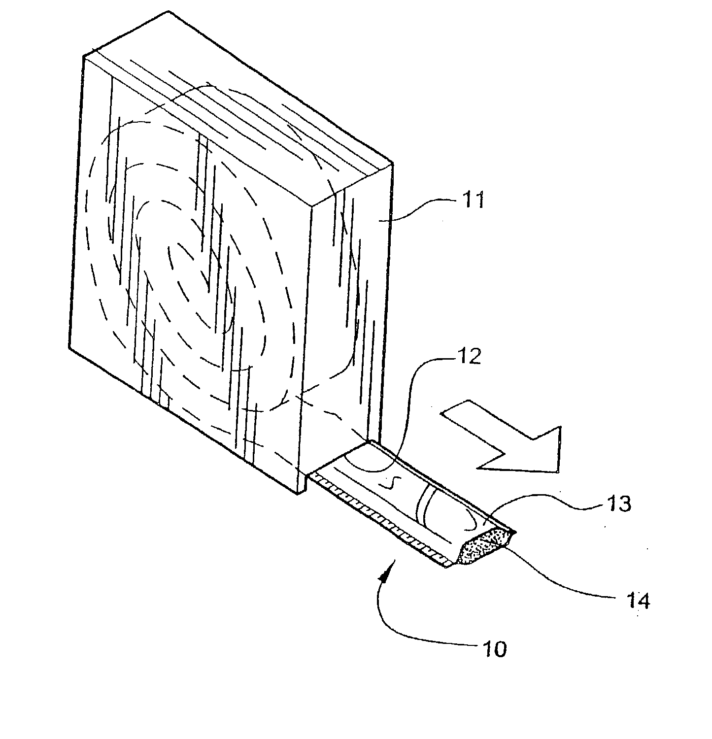 Medical bandaging product with tubular-knitted substrate and method of constructing same