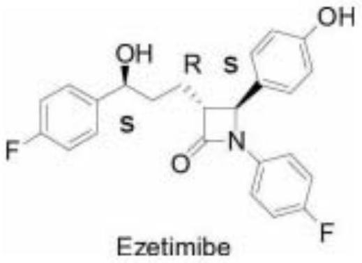 A kind of detection method of ezetimibe intermediate