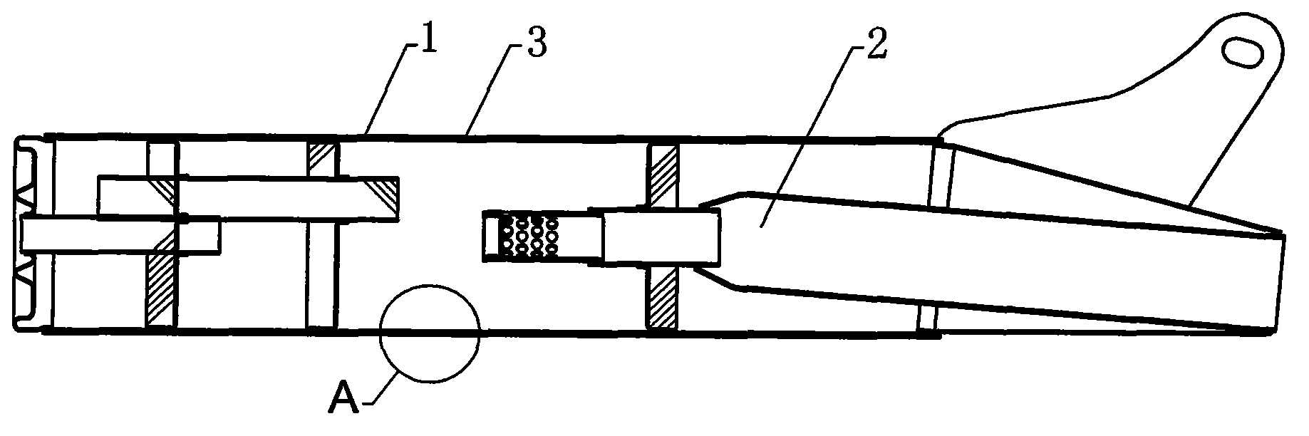 Motorcycle silencer internal-paint-filled structure