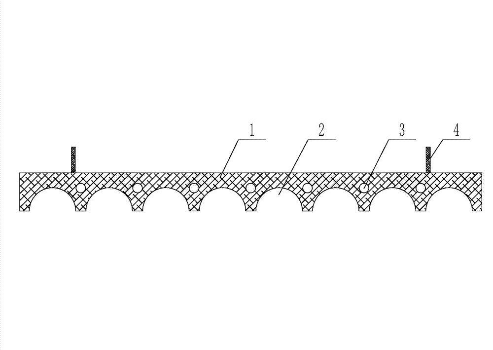 Heat preservation plate in cross air blow device