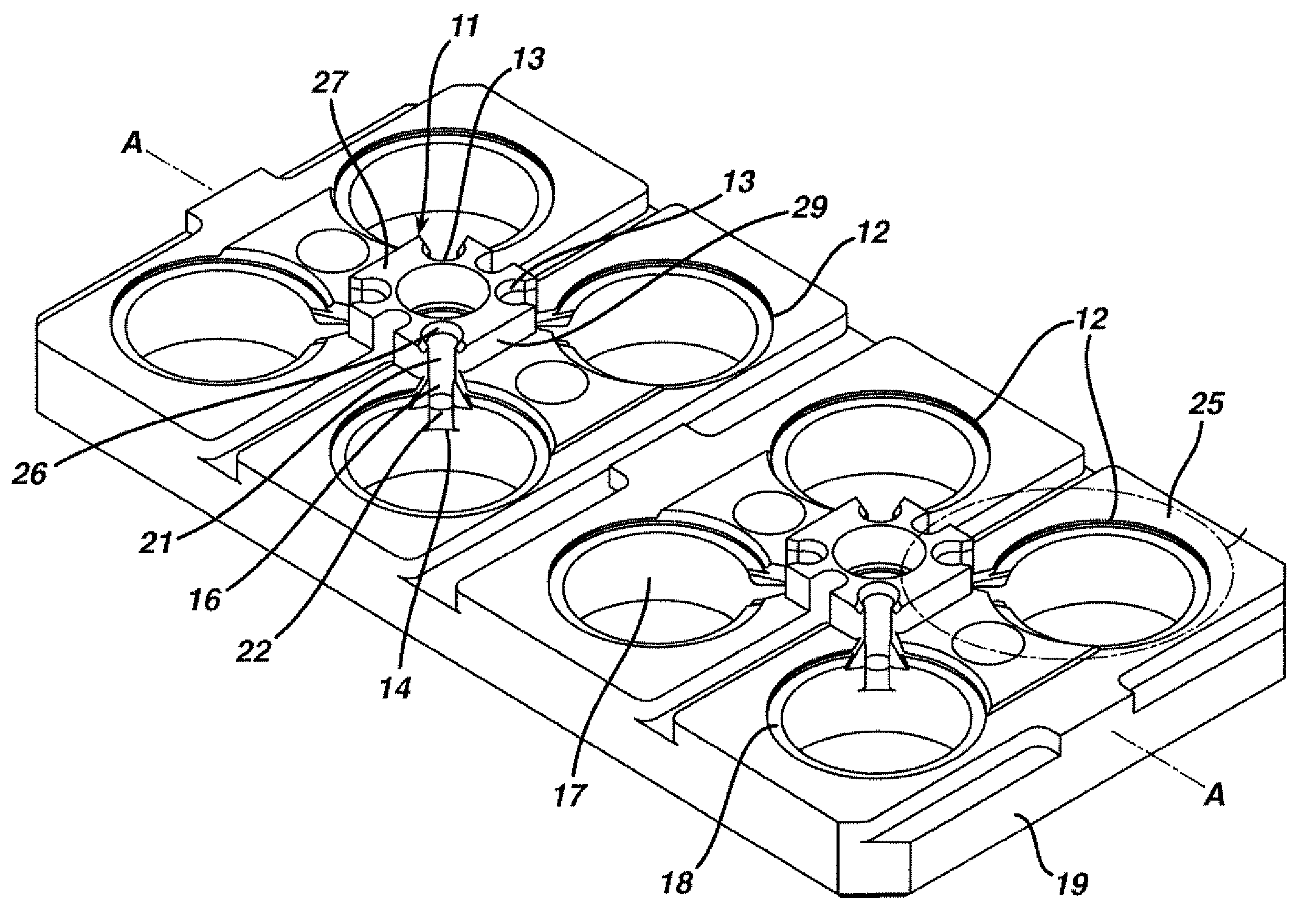 Axis control in toric contact lens production