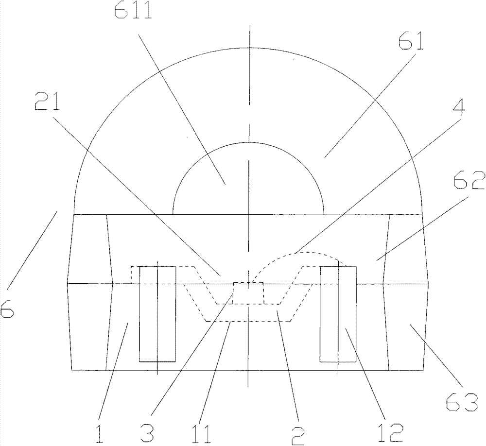 A SMD Ellipse Concentrating Light Emitting Diode