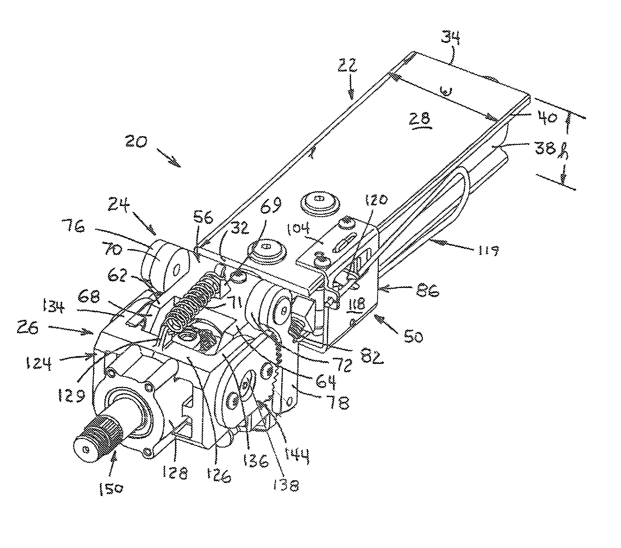 Tilting and telescoping steering column assembly