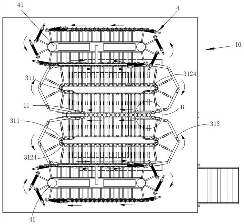 Inclined plate and inclined pipe combined sewage treatment system and treatment process thereof