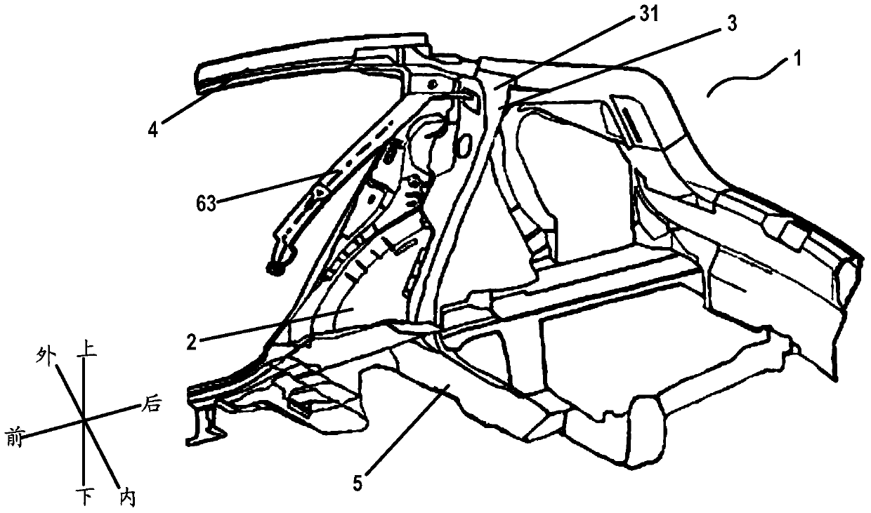 Seat belt retractor installation structure