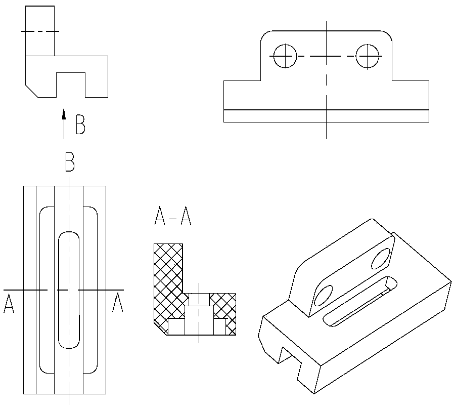 A double-pulse solid motor electrical connector fixing structure