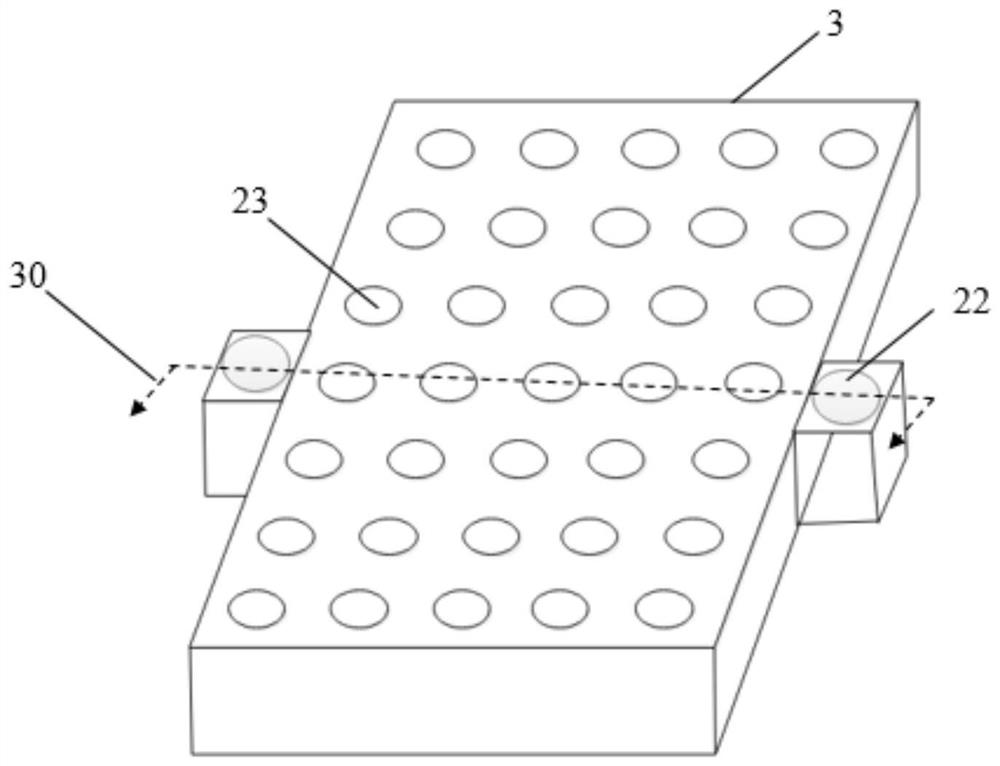 Stacking type processing device and processing method for shell substances