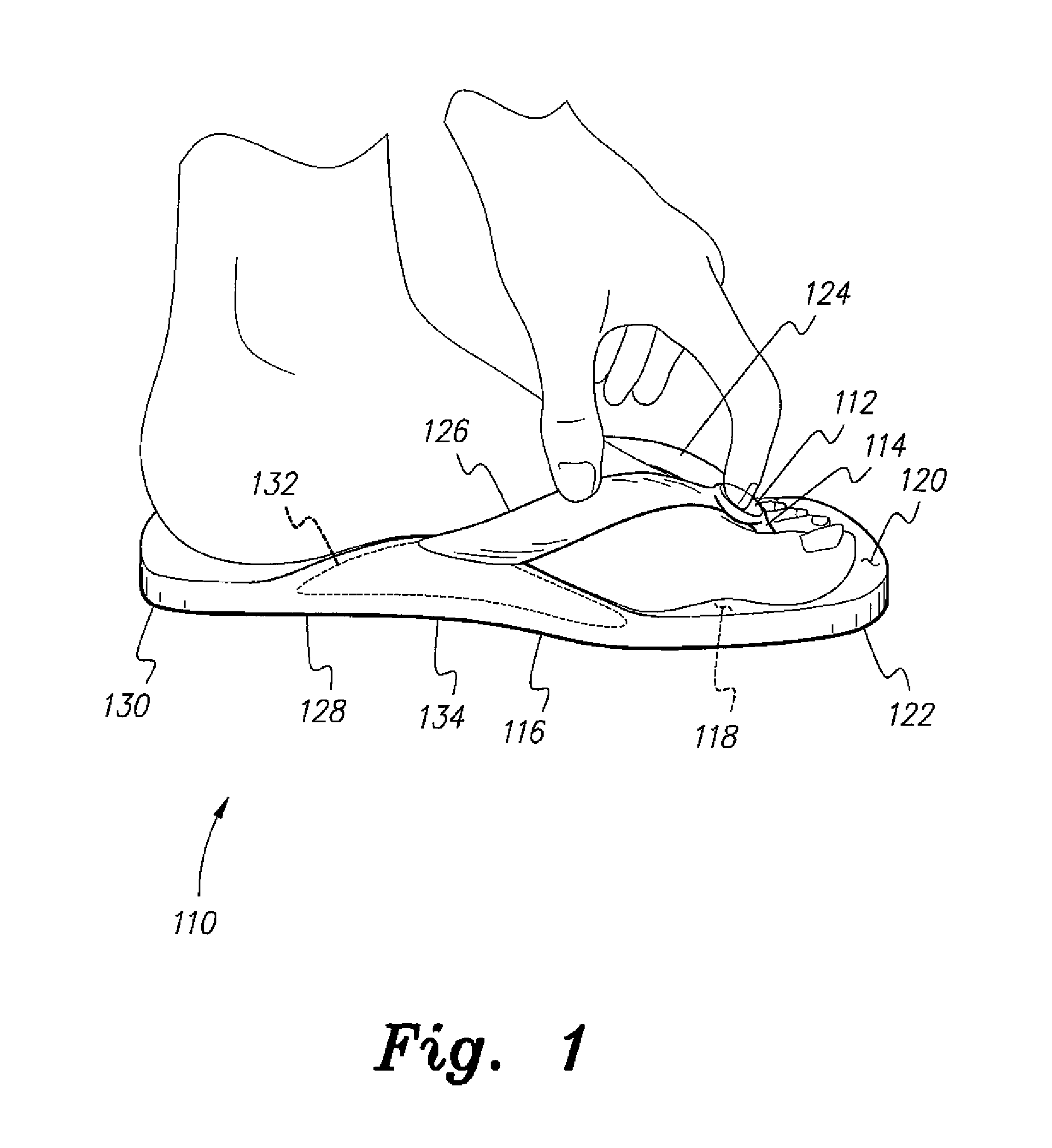 Sandal with pneumatic support
