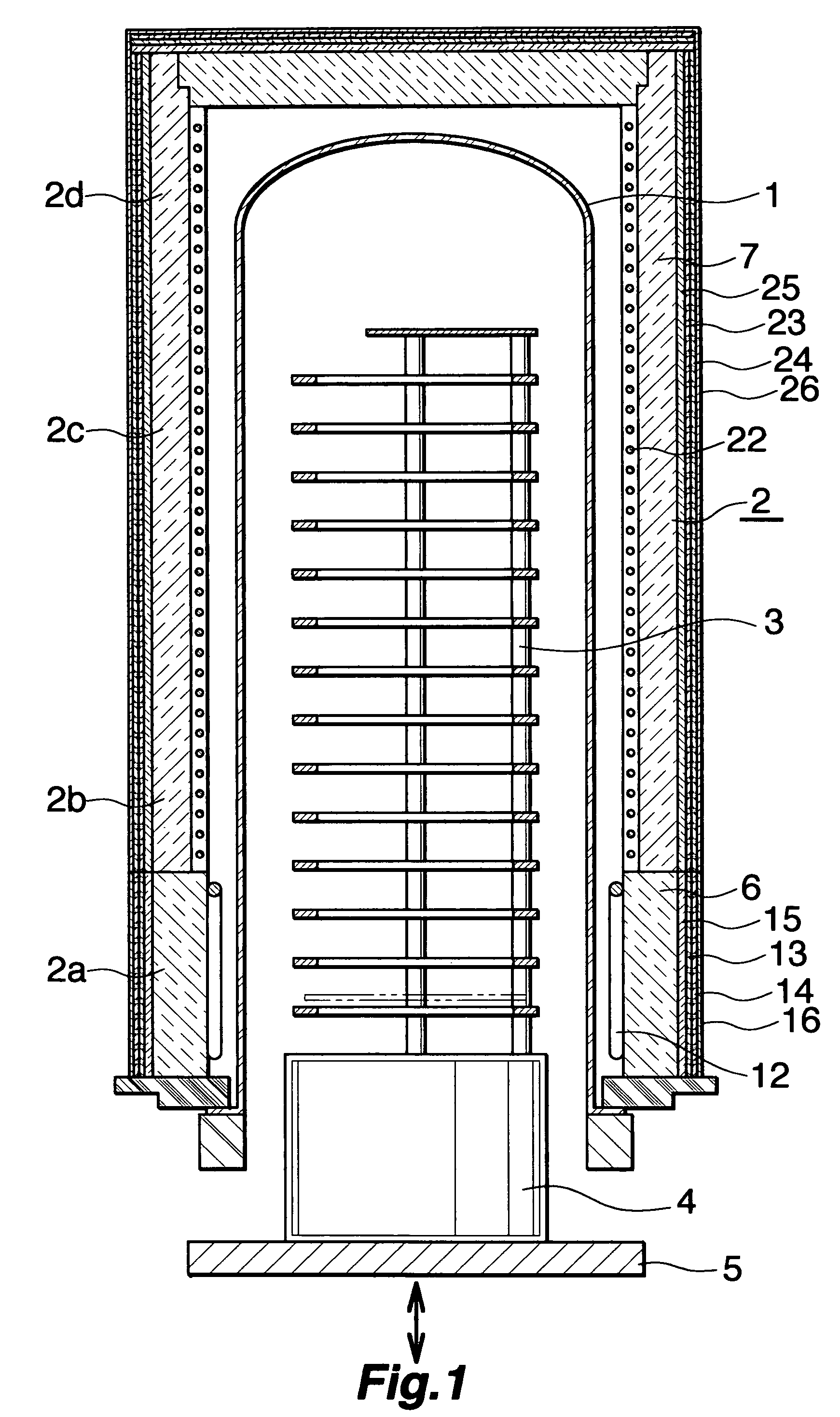Electric heater for a semiconductor processing apparatus