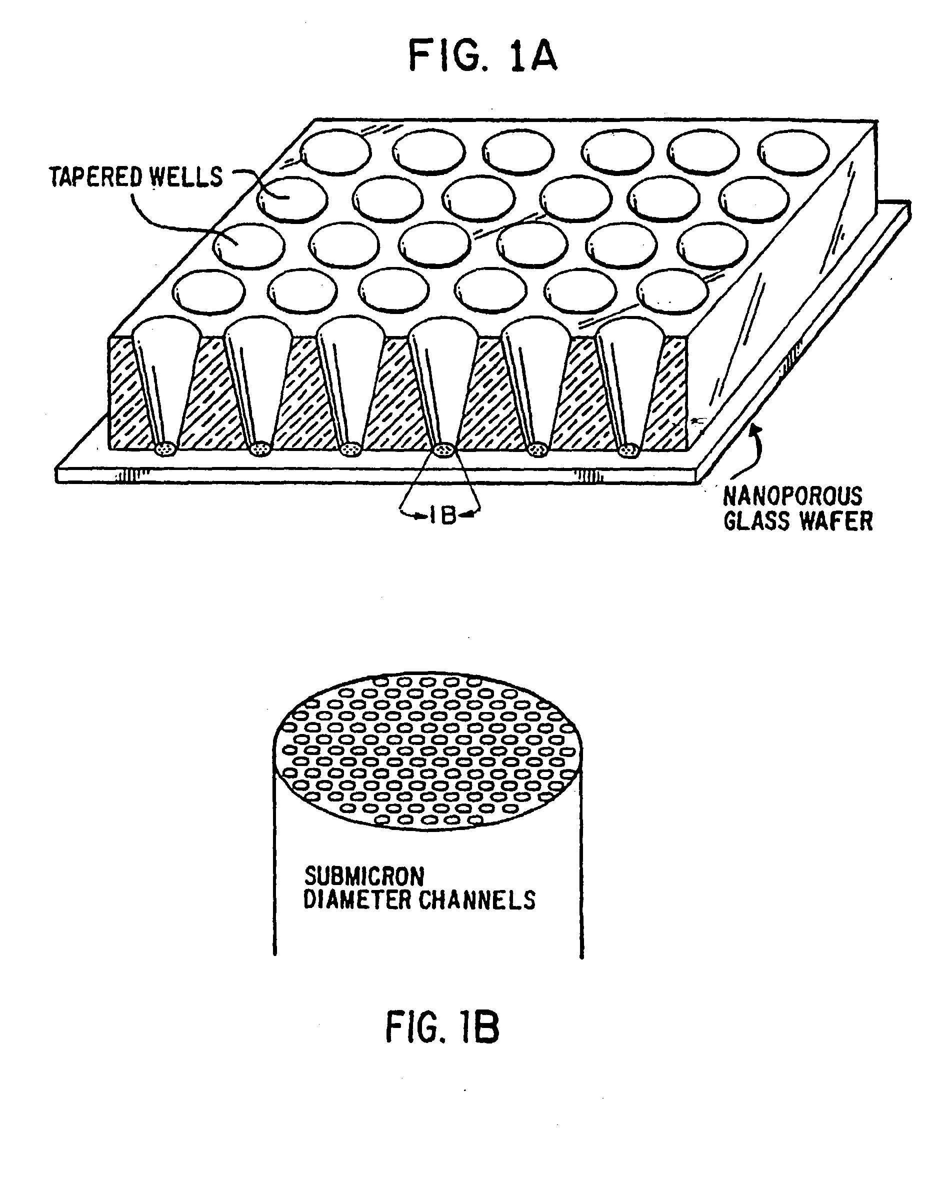 Flowthrough device for multiple discrete binding reactions