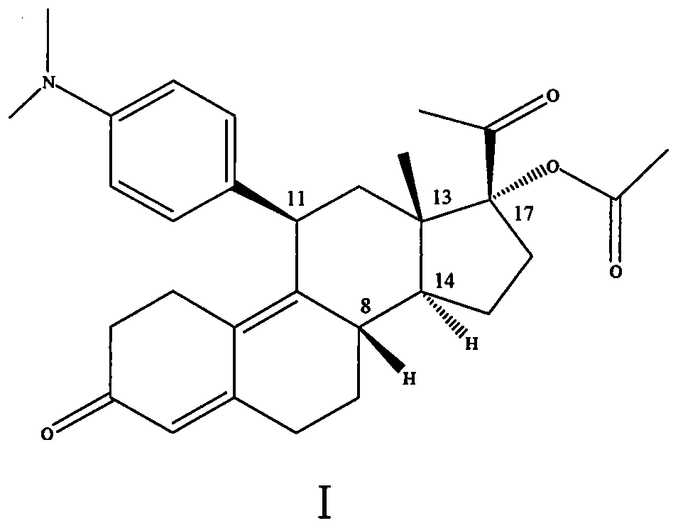 Purification method of ulipristal acetate