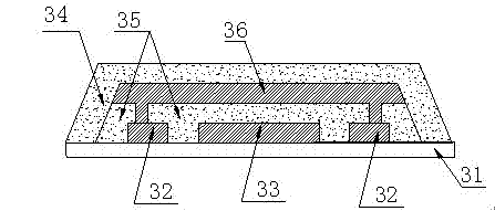Indium tin oxide (ITO) through hole capacitance touch screen and method for manufacturing same