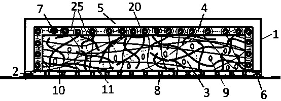Long-acting controlled release composite film with gel-state pressure transmission control layer and preparation method of long-acting controlled release composite film