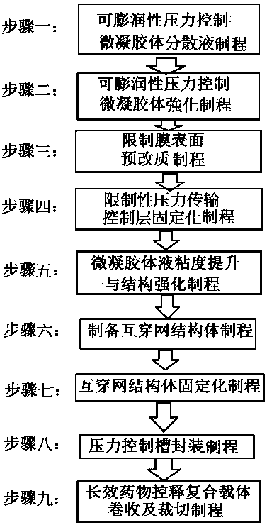 Long-acting controlled release composite film with gel-state pressure transmission control layer and preparation method of long-acting controlled release composite film